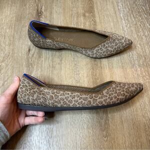 Rothys The Point Driftwood Spot Textile Ballet Flats 7